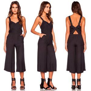 GREYLIN x Revolve Black Cece Sweetheart Cullote Jumpsuit Sz XS‎